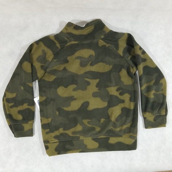 NWT Old Navy Fleece Pullover Sweatshirt Green Camo Boys Size 3T - Picture 4 of 4